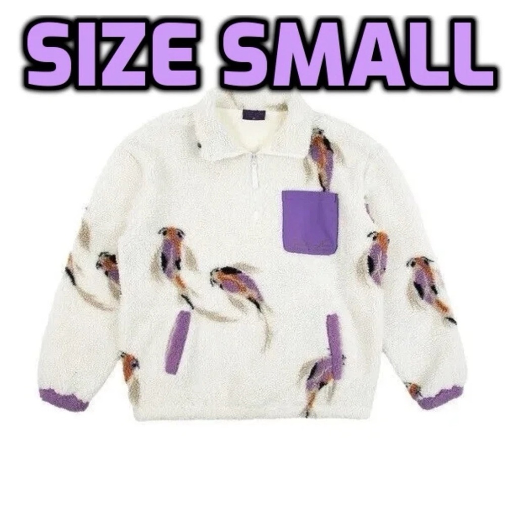 NWT Authentic Taylor Swift Koi Fish Fleece Sherpa Quarter Zip Pullover